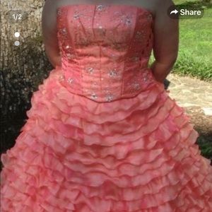 Coral dress size 16